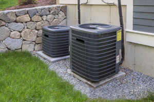 Air Conditioning units outside of a home